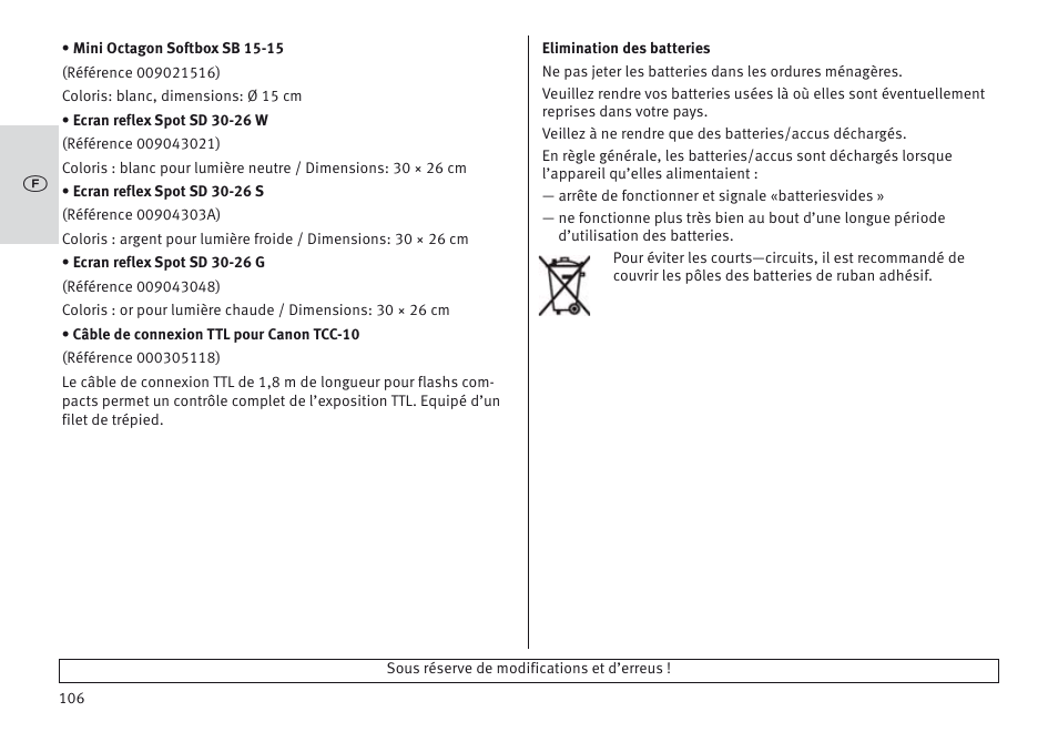 Metz MECABLITZ 64 AF-1 digital Canon User Manual | Page 106 / 326