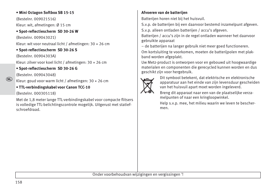 Metz MECABLITZ 64 AF-1 digital Canon User Manual | Page 158 / 326