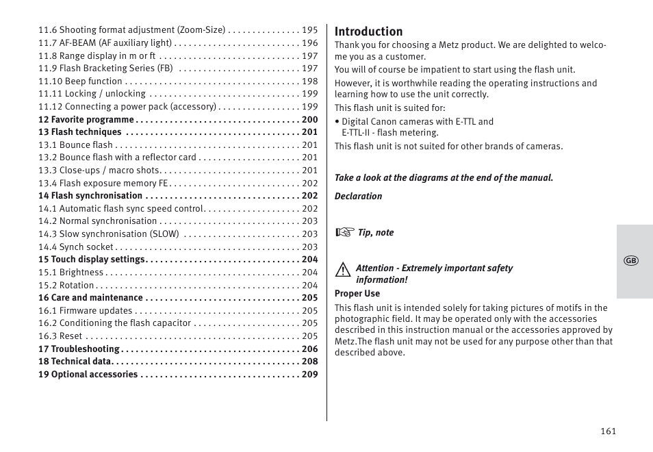 Metz MECABLITZ 64 AF-1 digital Canon User Manual | Page 161 / 326