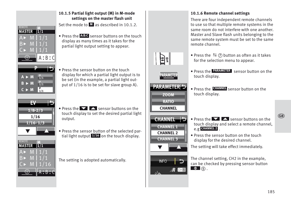 Metz MECABLITZ 64 AF-1 digital Canon User Manual | Page 185 / 326