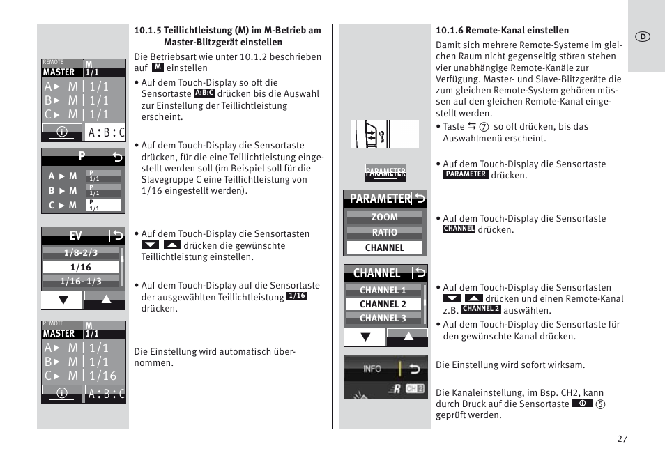 Metz MECABLITZ 64 AF-1 digital Canon User Manual | Page 27 / 326