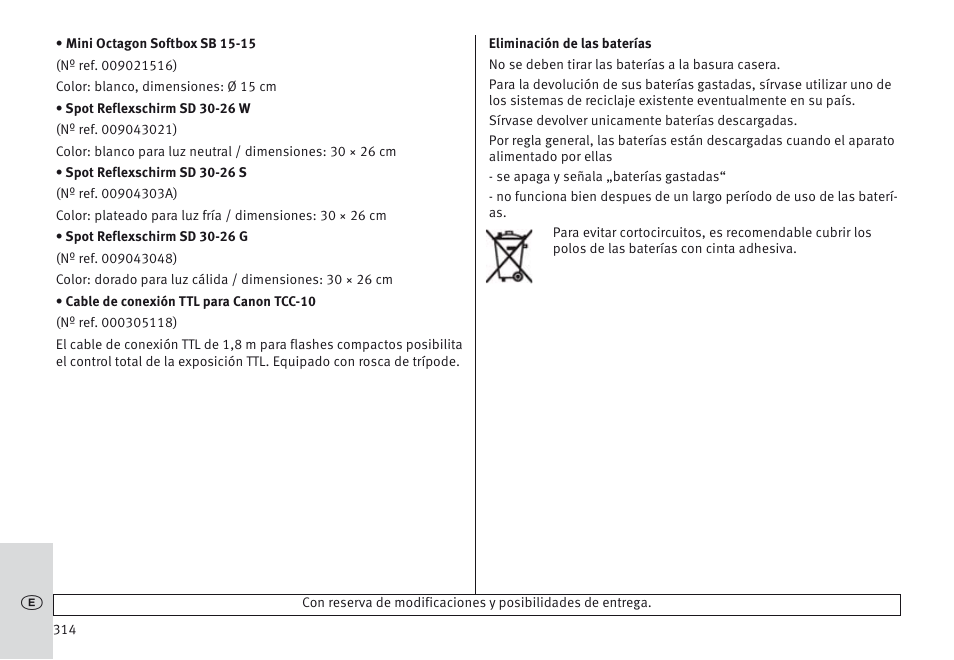 Metz MECABLITZ 64 AF-1 digital Canon User Manual | Page 314 / 326