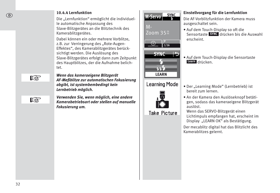 Metz MECABLITZ 64 AF-1 digital Canon User Manual | Page 32 / 326