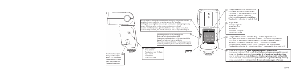 9.0 m | Metz MECABLITZ 64 AF-1 digital Canon User Manual | Page 324 / 326