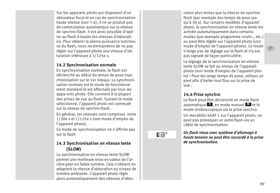 Metz MECABLITZ 64 AF-1 digital Canon User Manual | Page 99 / 326