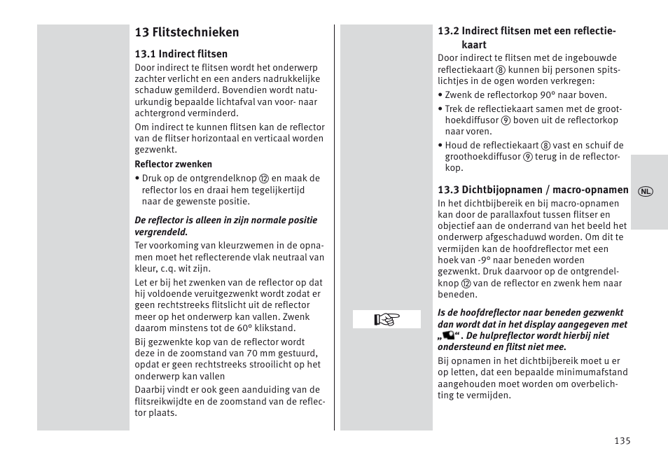 13 flitstechnieken | Metz MECABLITZ 64 AF-1 digital Olympus User Manual | Page 135 / 302