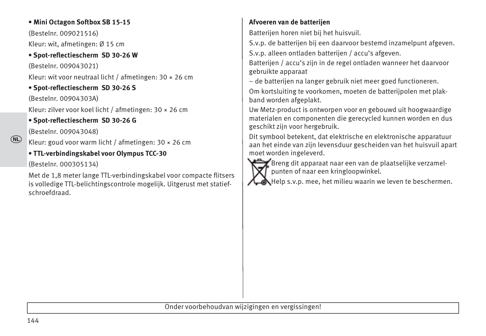 Metz MECABLITZ 64 AF-1 digital Olympus User Manual | Page 144 / 302