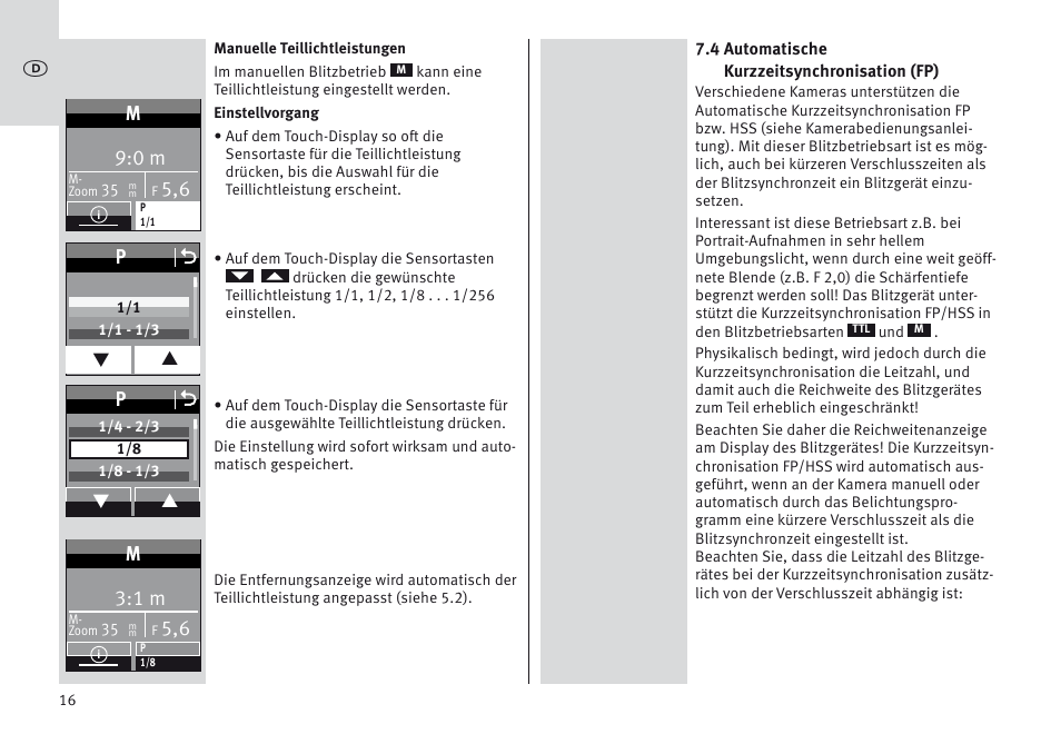 Metz MECABLITZ 64 AF-1 digital Olympus User Manual | Page 16 / 302