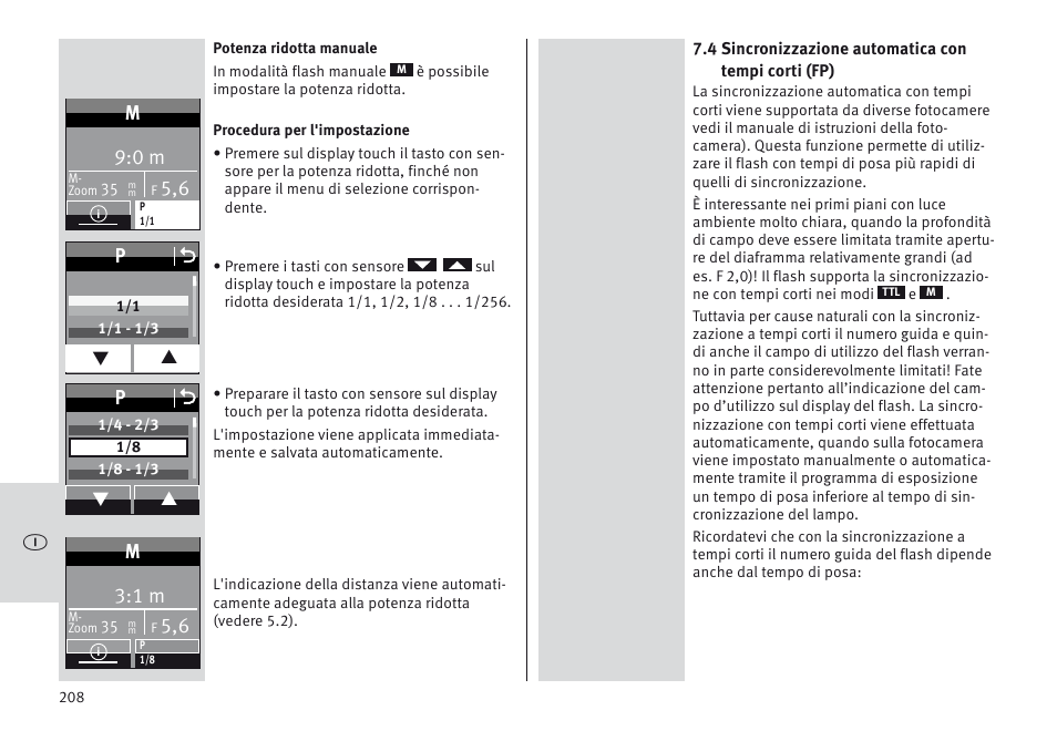 Metz MECABLITZ 64 AF-1 digital Olympus User Manual | Page 208 / 302