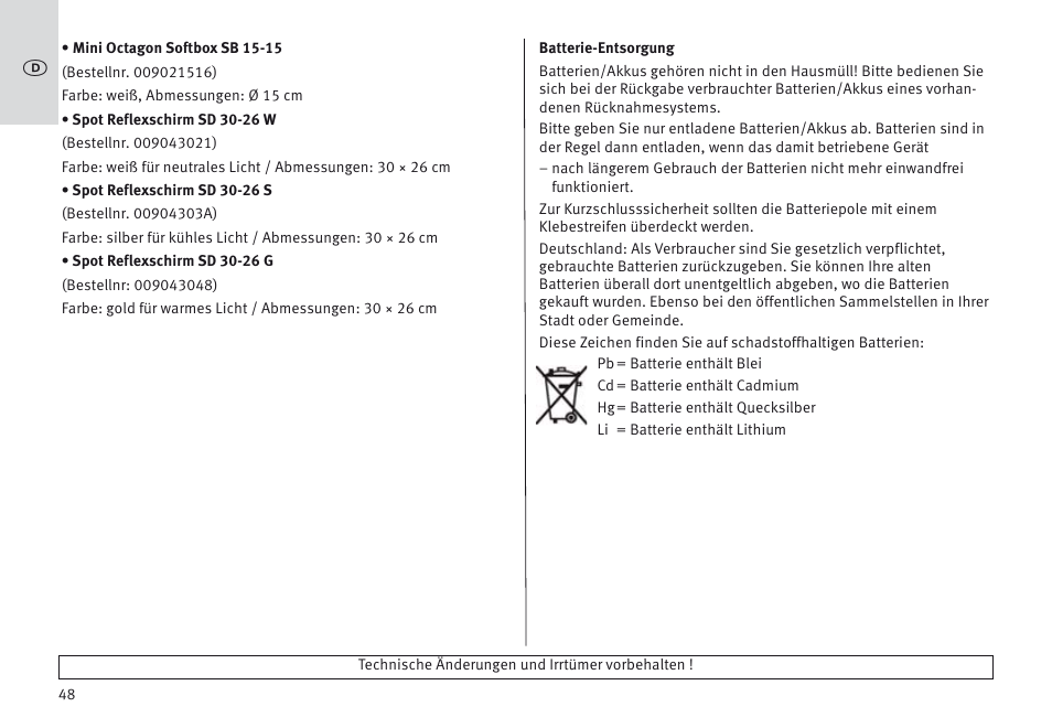 Metz MECABLITZ 64 AF-1 digital Olympus User Manual | Page 48 / 302