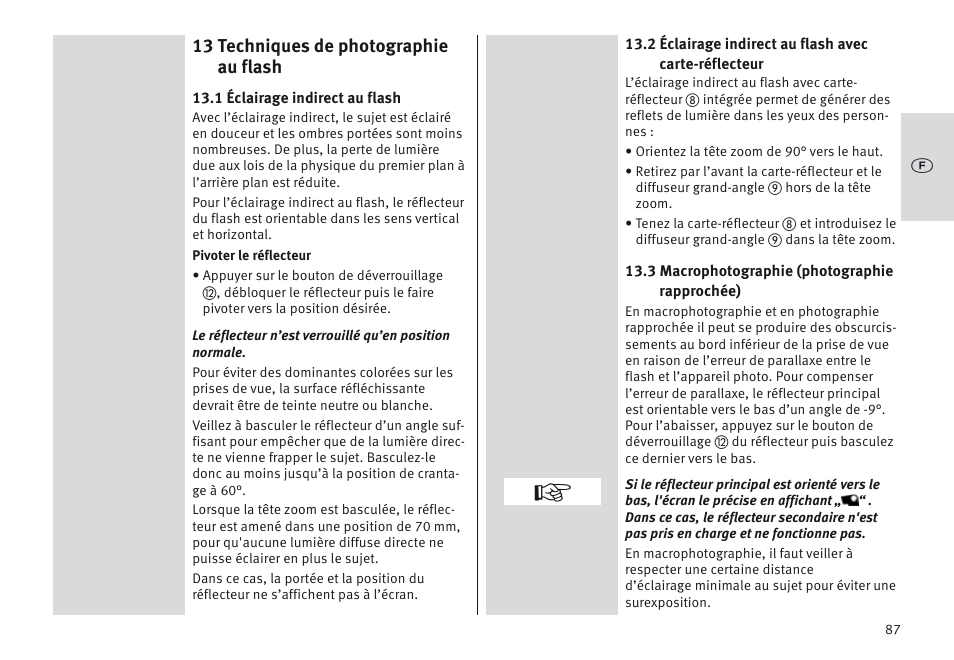 13 techniques de photographie au flash | Metz MECABLITZ 64 AF-1 digital Olympus User Manual | Page 87 / 302