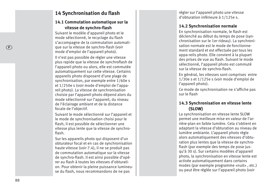 Metz MECABLITZ 64 AF-1 digital Olympus User Manual | Page 88 / 302