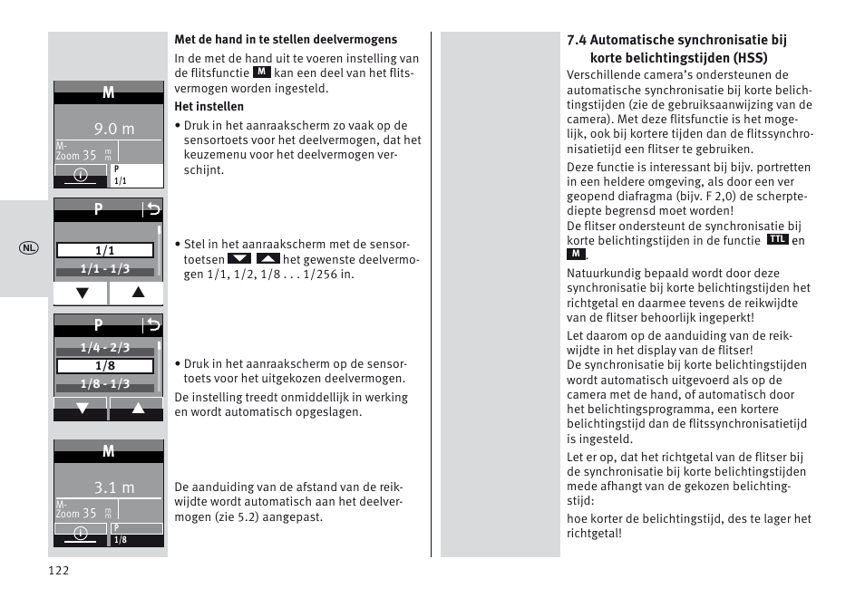 Metz MECABLITZ 64 AF-1 digital Sony User Manual | Page 122 / 326