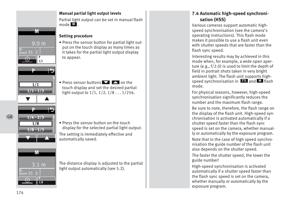 Metz MECABLITZ 64 AF-1 digital Sony User Manual | Page 174 / 326