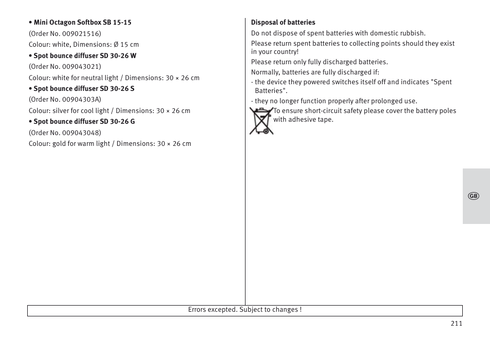 Metz MECABLITZ 64 AF-1 digital Sony User Manual | Page 211 / 326