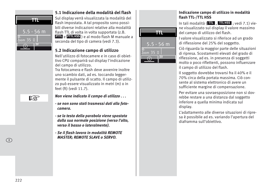 5 - 56 m | Metz MECABLITZ 64 AF-1 digital Sony User Manual | Page 222 / 326