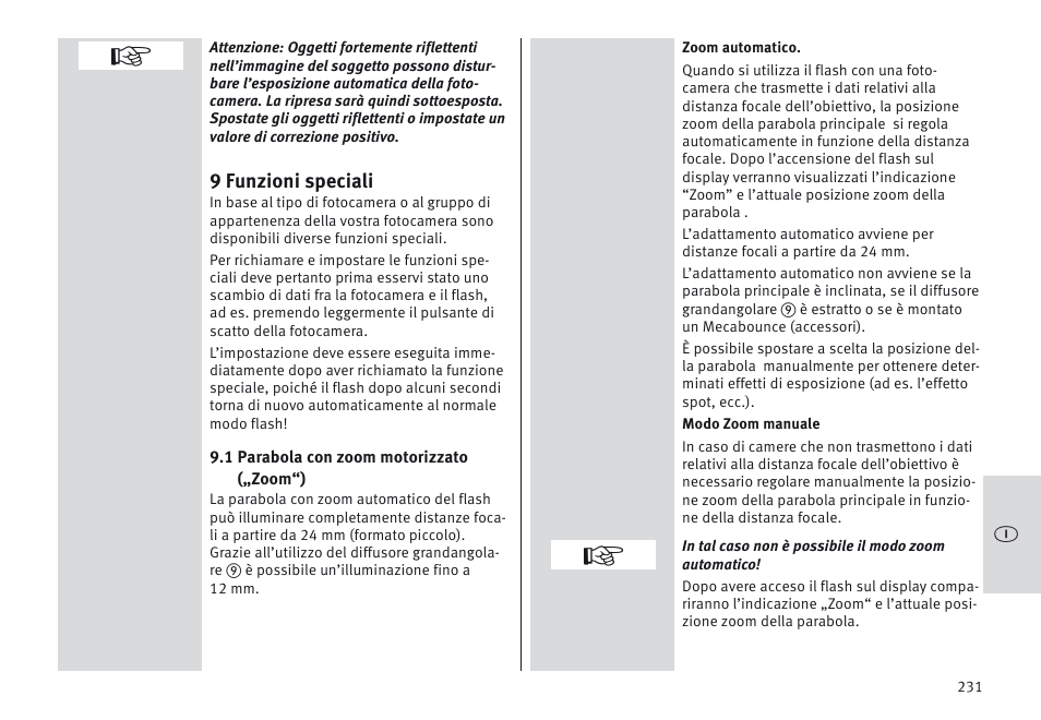 Metz MECABLITZ 64 AF-1 digital Sony User Manual | Page 231 / 326
