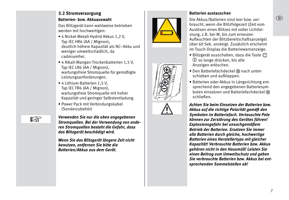 Metz MECABLITZ 64 AF-1 digital Sony User Manual | Page 7 / 326