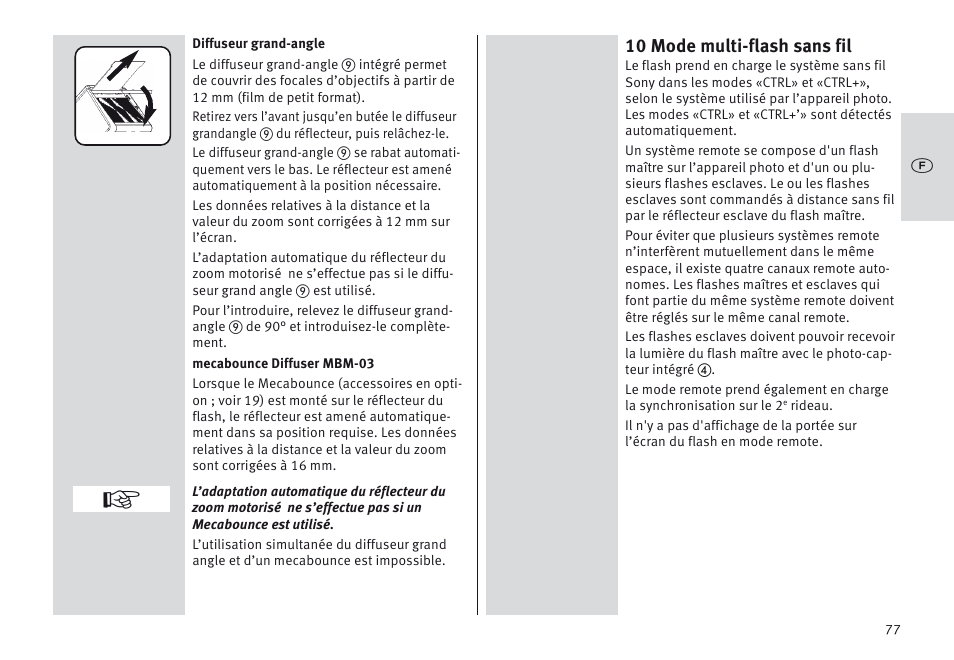 10 mode multi-flash sans fil | Metz MECABLITZ 64 AF-1 digital Sony User Manual | Page 77 / 326