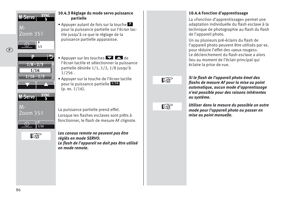 Metz MECABLITZ 64 AF-1 digital Sony User Manual | Page 86 / 326