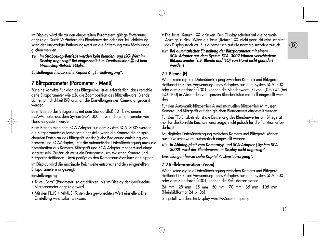 Metz MECABLITZ 76 MZ-5 digital User Manual | Page 11 / 146
