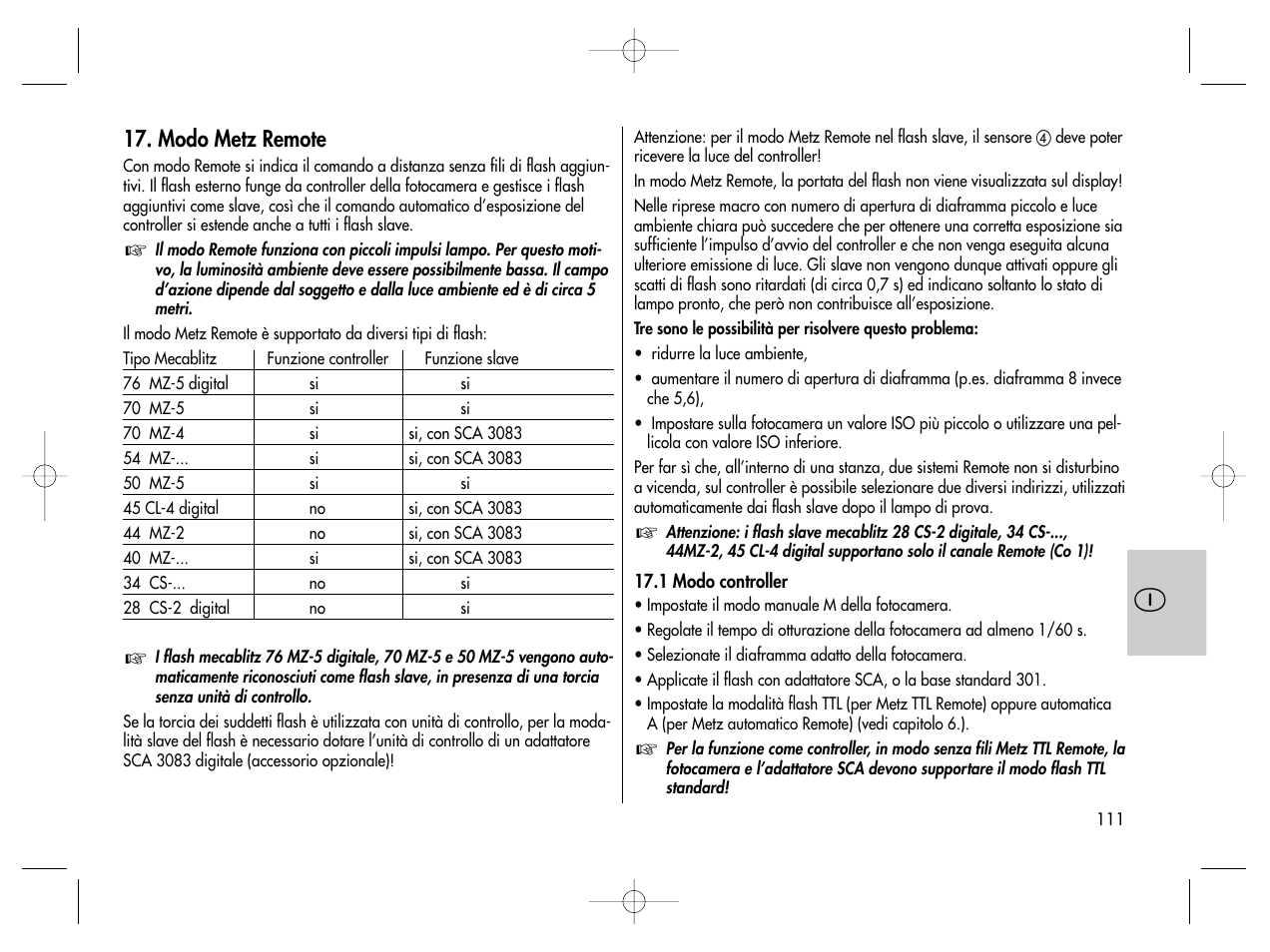 Metz MECABLITZ 76 MZ-5 digital User Manual | Page 111 / 146