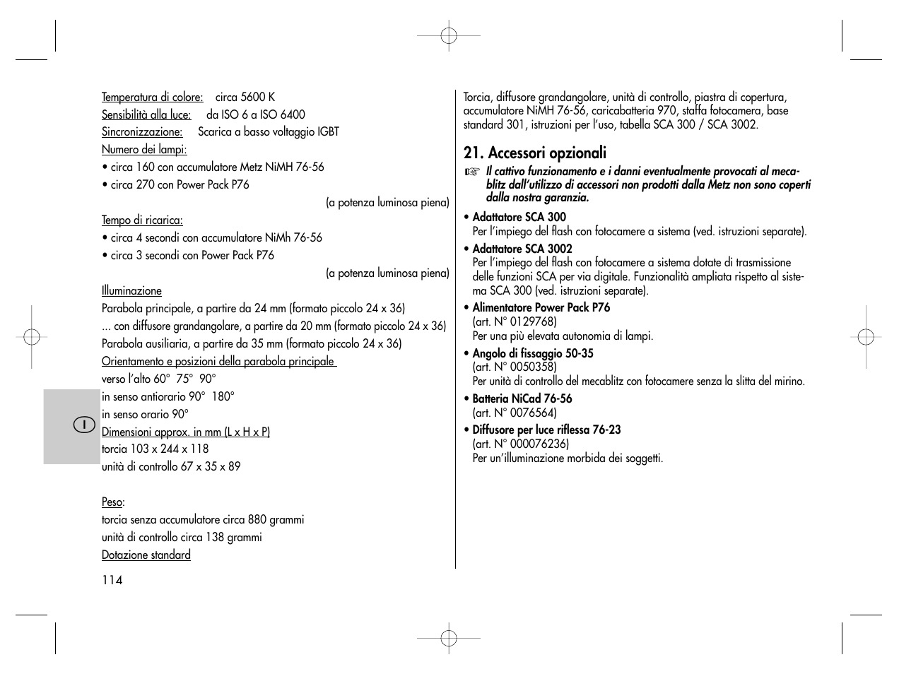 Metz MECABLITZ 76 MZ-5 digital User Manual | Page 114 / 146