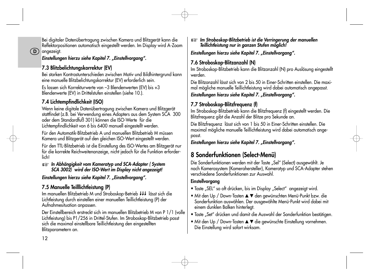 Metz MECABLITZ 76 MZ-5 digital User Manual | Page 12 / 146