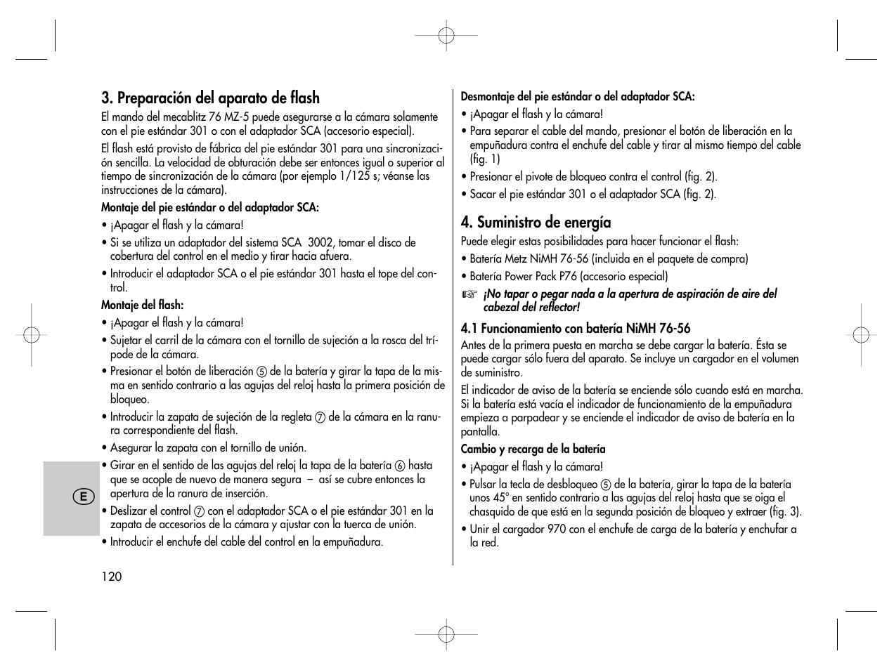Metz MECABLITZ 76 MZ-5 digital User Manual | Page 120 / 146