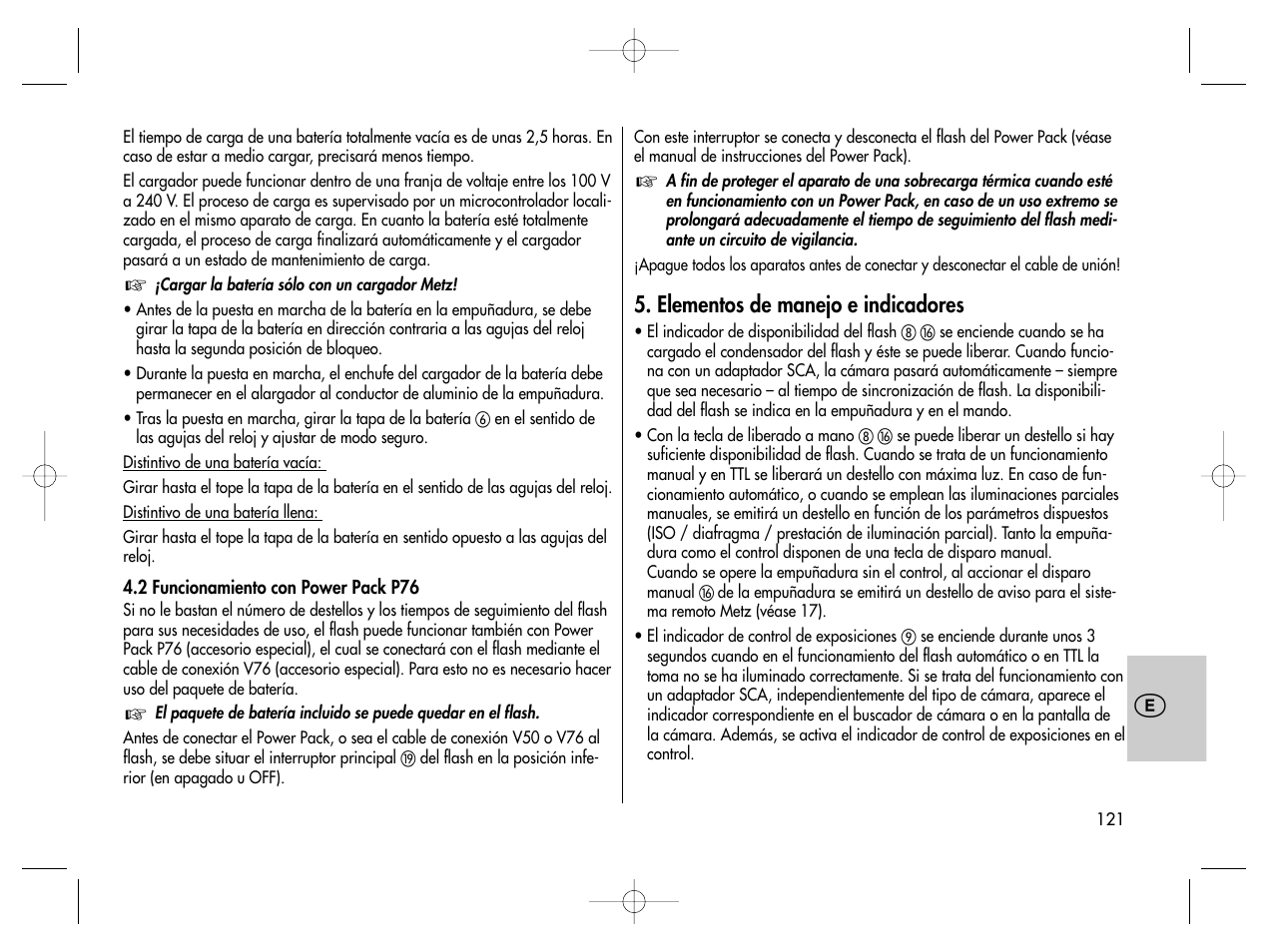 Metz MECABLITZ 76 MZ-5 digital User Manual | Page 121 / 146