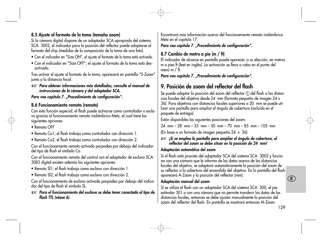 Metz MECABLITZ 76 MZ-5 digital User Manual | Page 129 / 146