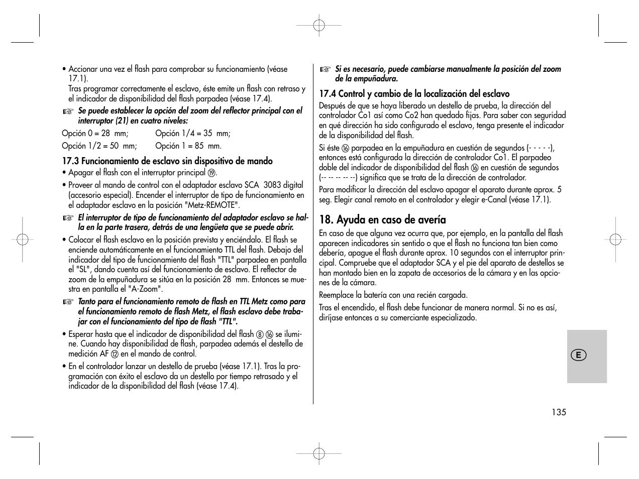 Metz MECABLITZ 76 MZ-5 digital User Manual | Page 135 / 146