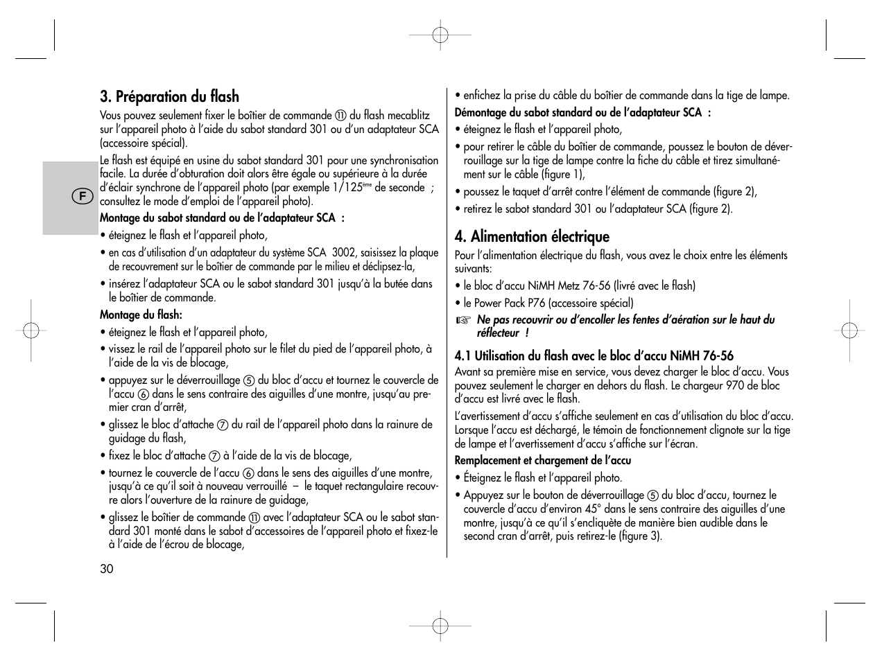 Metz MECABLITZ 76 MZ-5 digital User Manual | Page 30 / 146