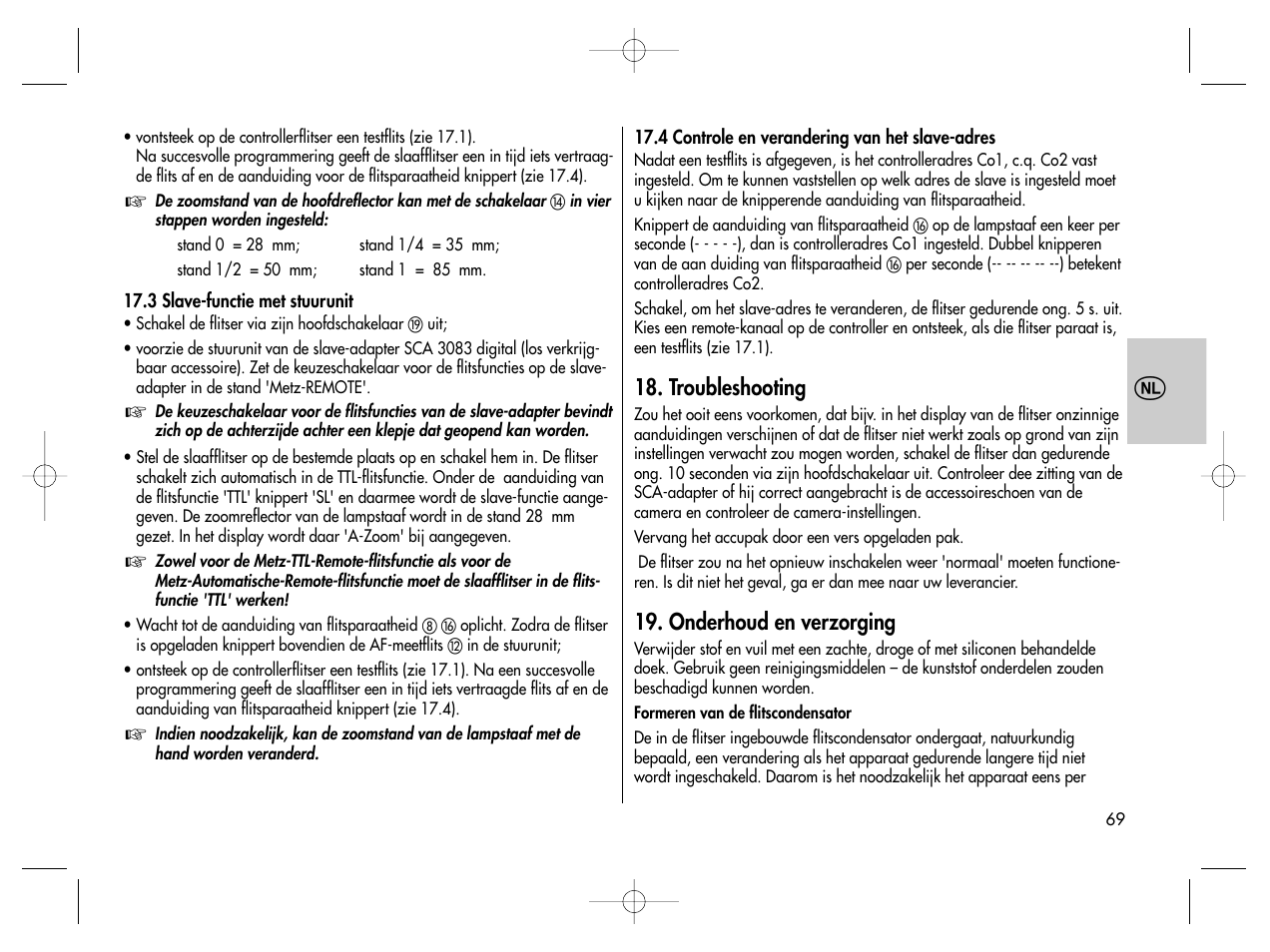 Metz MECABLITZ 76 MZ-5 digital User Manual | Page 69 / 146