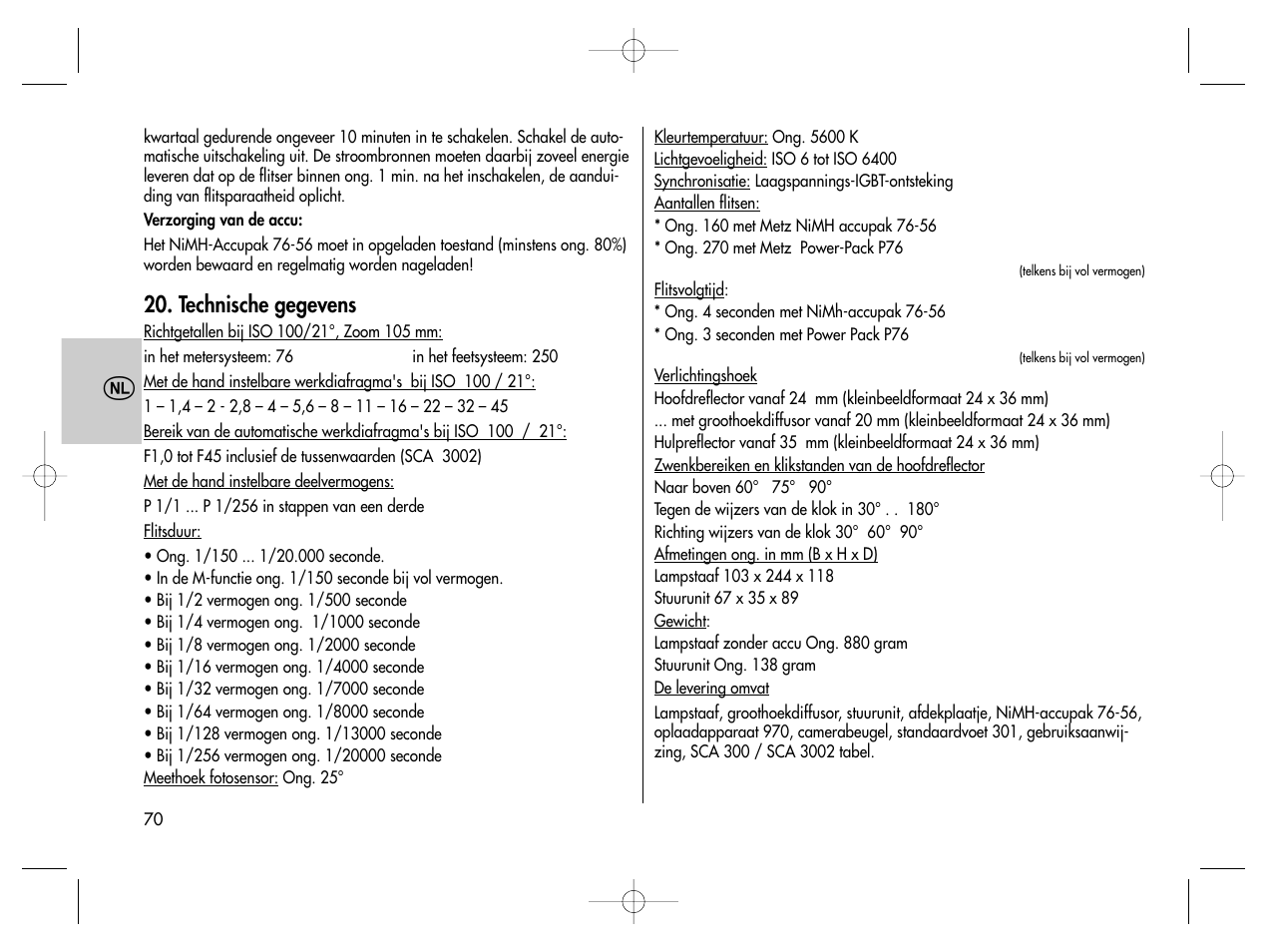 Metz MECABLITZ 76 MZ-5 digital User Manual | Page 70 / 146