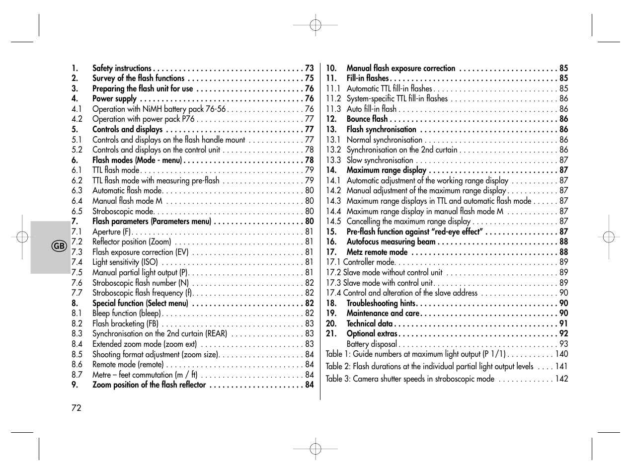 Metz MECABLITZ 76 MZ-5 digital User Manual | Page 72 / 146