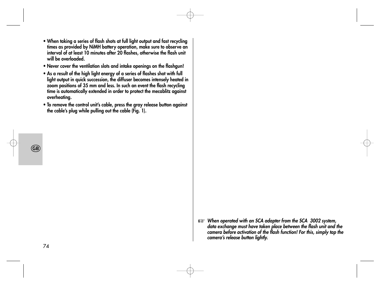 Metz MECABLITZ 76 MZ-5 digital User Manual | Page 74 / 146