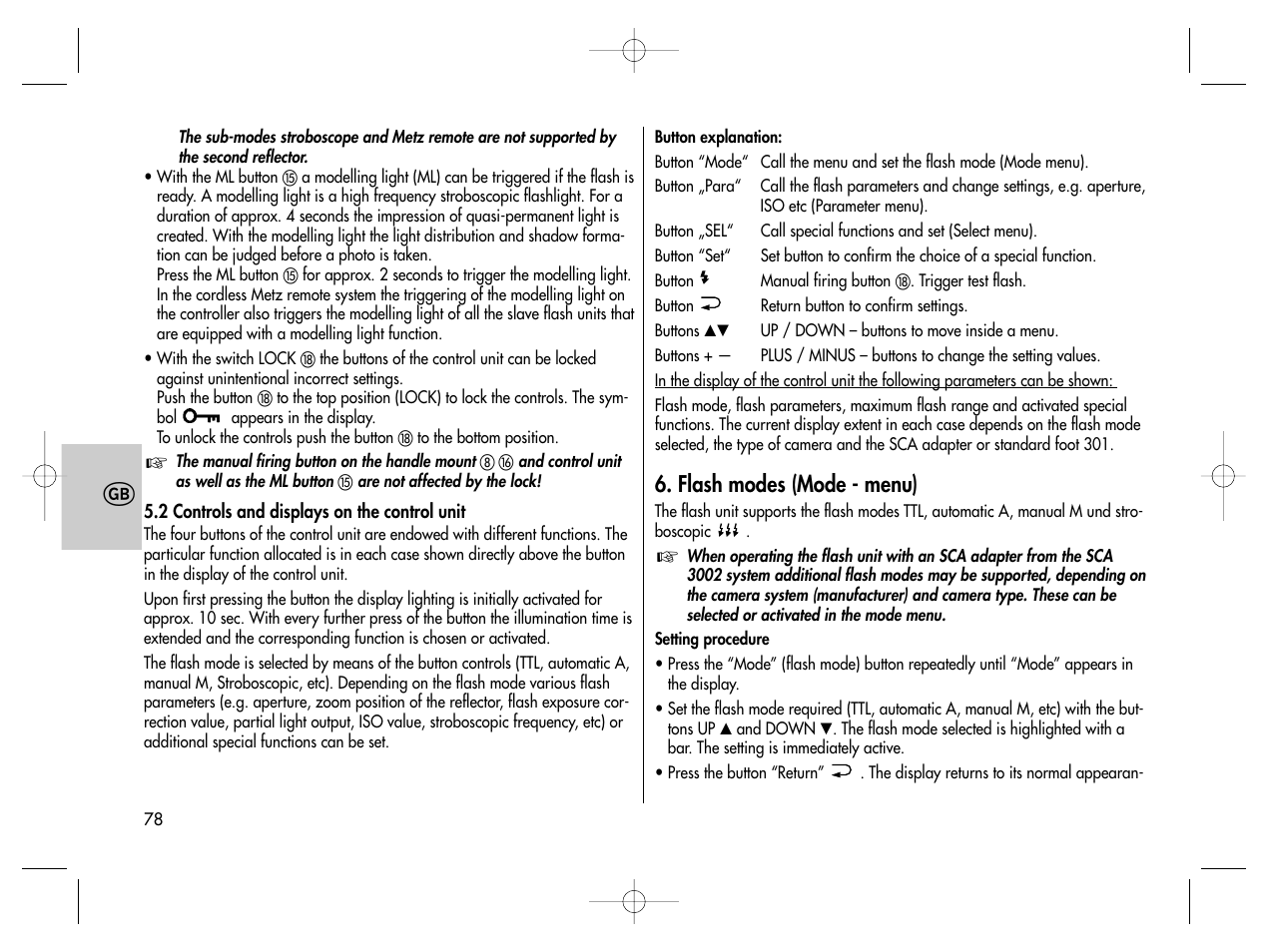 Metz MECABLITZ 76 MZ-5 digital User Manual | Page 78 / 146