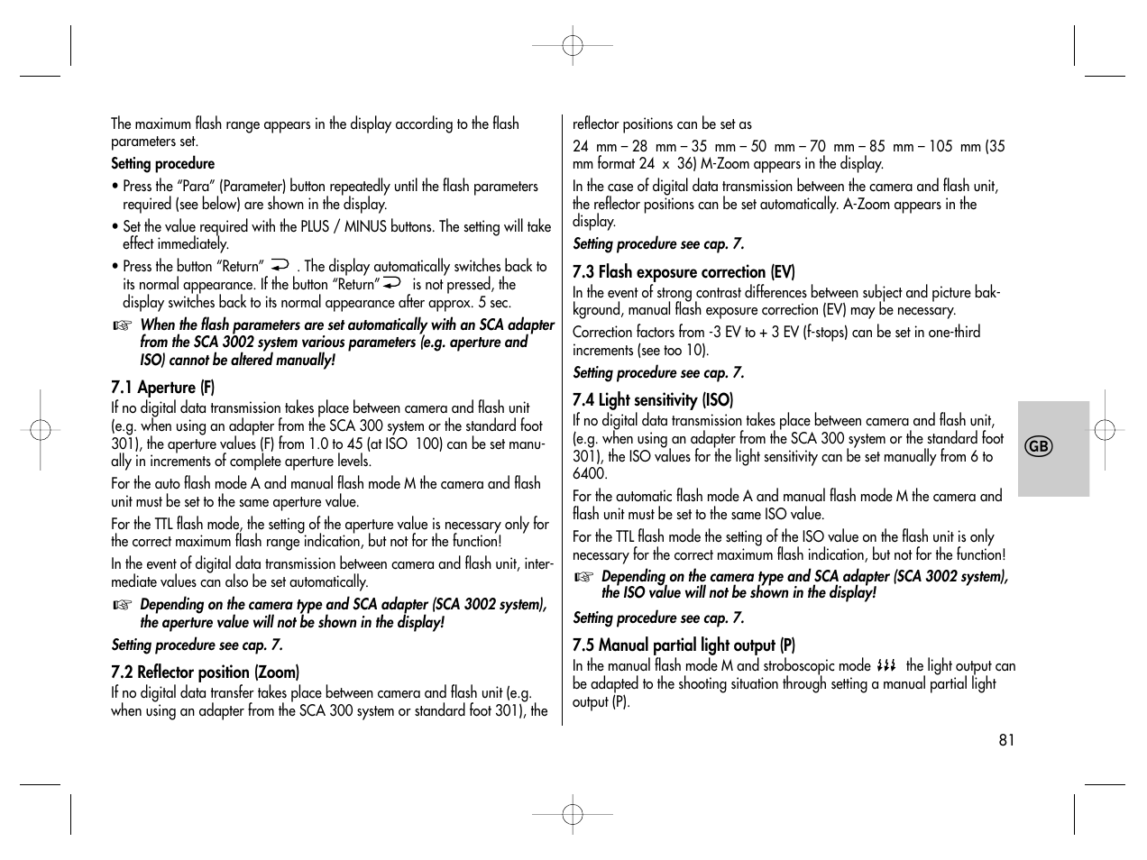 Metz MECABLITZ 76 MZ-5 digital User Manual | Page 81 / 146