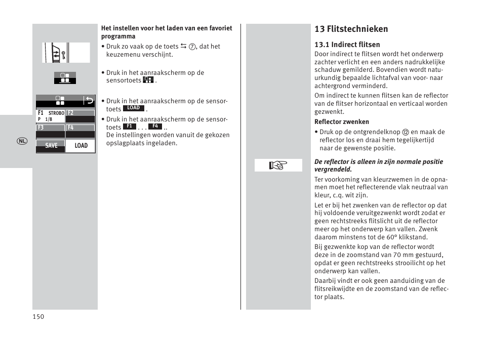 13 flitstechnieken | Metz MECABLITZ 64 AF-1 digital Pentax User Manual | Page 150 / 326