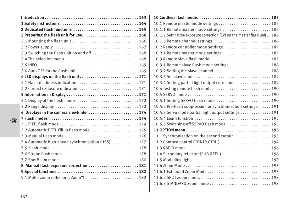 Metz MECABLITZ 64 AF-1 digital Pentax User Manual | Page 162 / 326