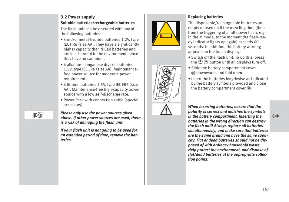 Metz MECABLITZ 64 AF-1 digital Pentax User Manual | Page 167 / 326