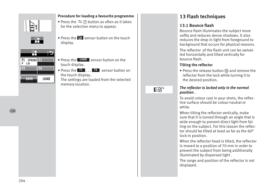 13 flash techniques | Metz MECABLITZ 64 AF-1 digital Pentax User Manual | Page 204 / 326