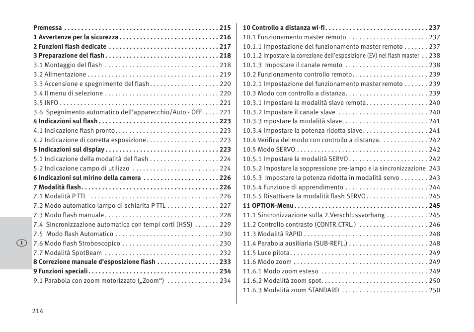 Metz MECABLITZ 64 AF-1 digital Pentax User Manual | Page 214 / 326