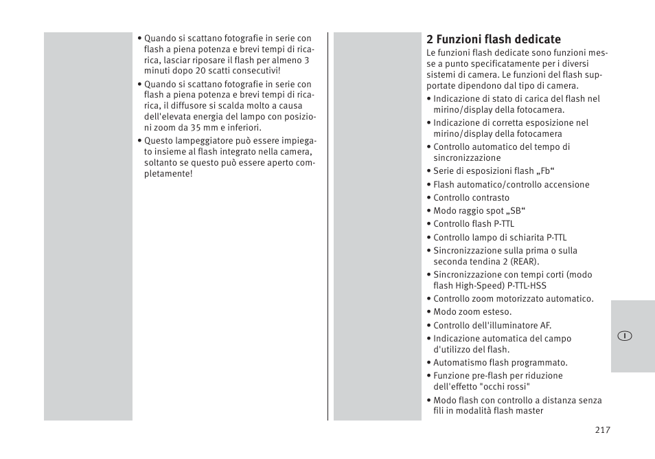 2 funzioni flash dedicate | Metz MECABLITZ 64 AF-1 digital Pentax User Manual | Page 217 / 326