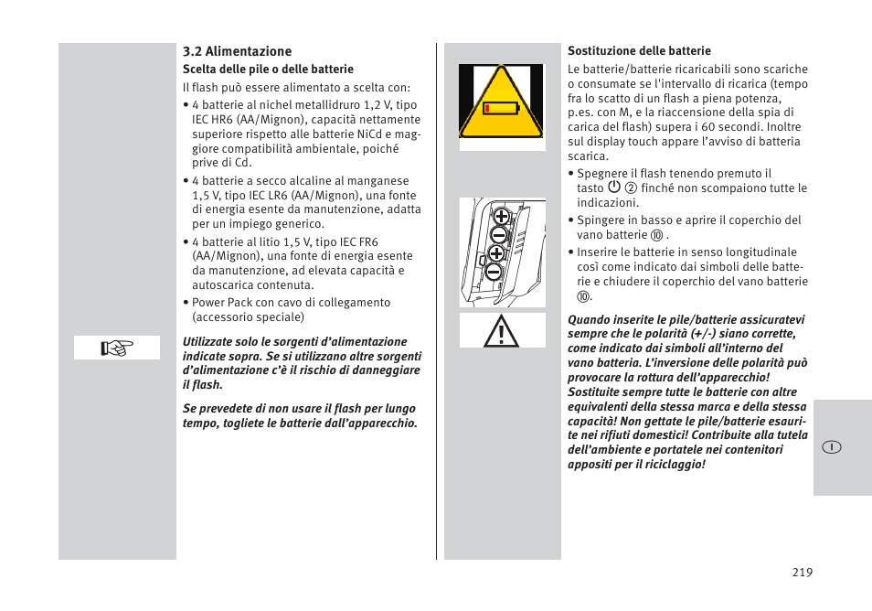 Metz MECABLITZ 64 AF-1 digital Pentax User Manual | Page 219 / 326