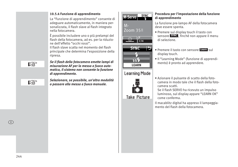 Metz MECABLITZ 64 AF-1 digital Pentax User Manual | Page 244 / 326