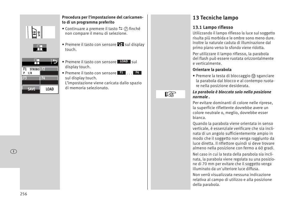 13 tecniche lampo | Metz MECABLITZ 64 AF-1 digital Pentax User Manual | Page 256 / 326