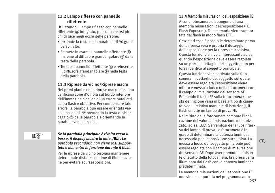 Metz MECABLITZ 64 AF-1 digital Pentax User Manual | Page 257 / 326