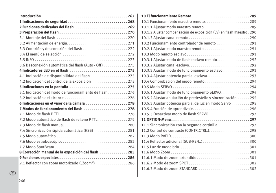 Metz MECABLITZ 64 AF-1 digital Pentax User Manual | Page 266 / 326